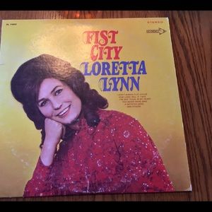 Loretta Lynn ‘Fist City’ vinyl record album , original vintage